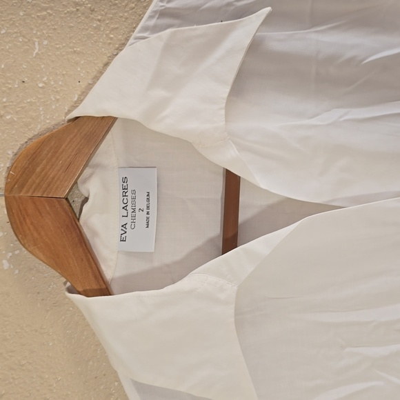 Eva Lacres White Button Down Tunic - Picture 3 of 8